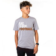 Football T-Shirt Short Sleeve Eat. Sleep. Football.