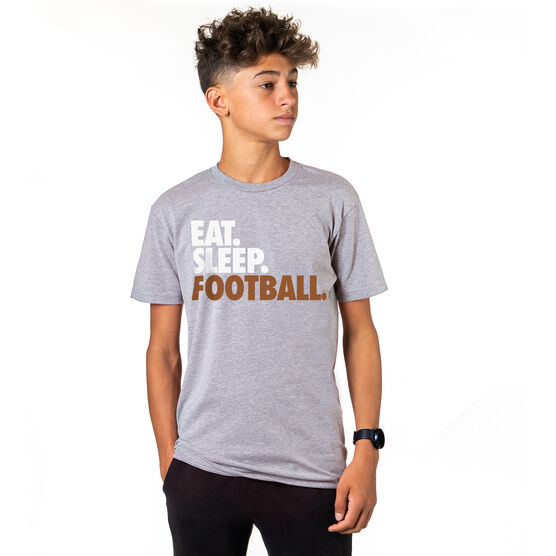 Football T-Shirt Short Sleeve Eat. Sleep. Football.