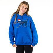 Hockey Hooded Sweatshirt - Christmas Dog