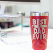 Swimming 20 oz. Double Insulated Tumbler - Best Dad Ever