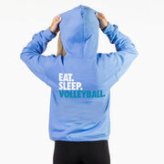 Volleyball Hooded Sweatshirt - Eat. Sleep. Volleyball. (Back Design)