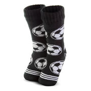 Soccer Slipper Socks with Sherpa Lining