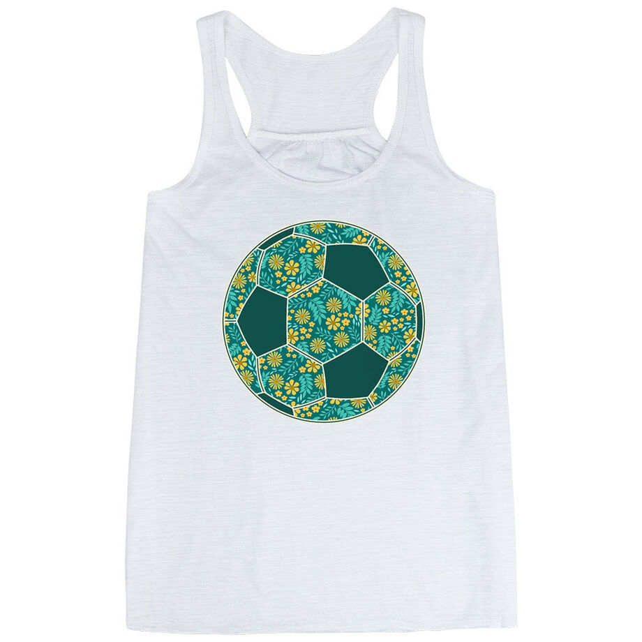 Soccer Flowy Racerback Tank Top - Summer Kicks
