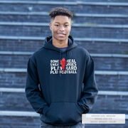 Football Hooded Sweatshirt - Bones Saying