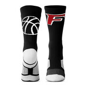 Custom Basketball Woven Mid-Calf Socks - Logo