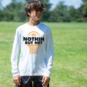 Basketball Long Sleeve Performance Tee - Nothin But Net