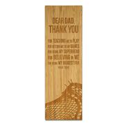 Guys Lacrosse 12.5" X 4" Engraved Bamboo Removable Wall Tile - Dear Dad