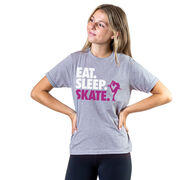 Figure Skating T-Shirt Short Sleeve Eat. Sleep. Skate.