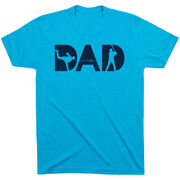 Baseball T-Shirt Short Sleeve - Baseball Dad Silhouette