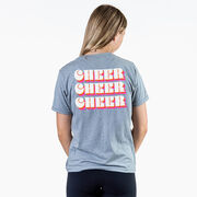 Cheerleading Short Sleeve T-Shirt - Retro Cheer (Back Design)