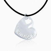 Sport Heart - LACROSSE Silver Necklace
