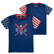  Baseball Tech Player Tee - Stars and Stripes