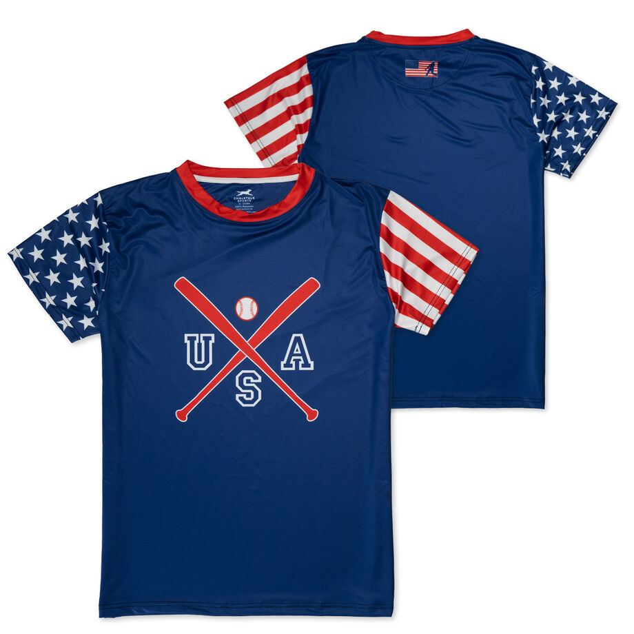  Baseball Tech Player Tee - Stars and Stripes