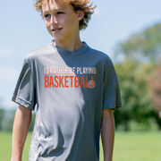 Basketball Short Sleeve Performance Tee - I'd Rather Be Playing Basketball