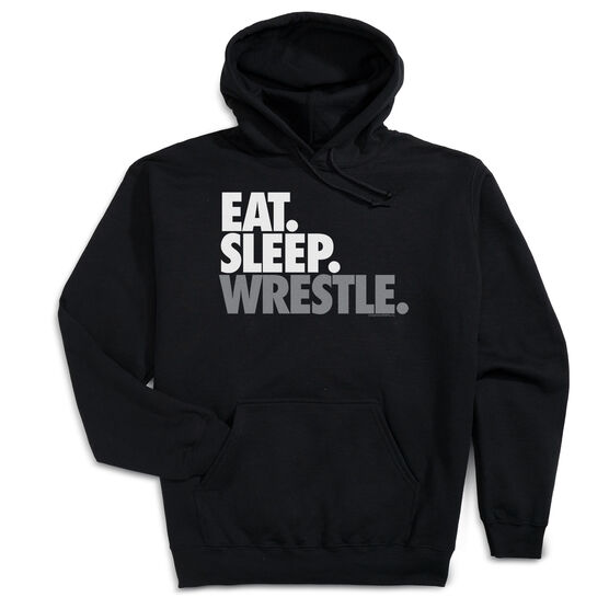 Wrestling Hooded Sweatshirt - Eat Sleep Wrestle (Stack)