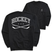 Hockey Crewneck Sweatshirt - Varsity Hockey (Back Design)