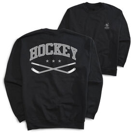 Hockey Crewneck Sweatshirt - Varsity Hockey (Back Design)