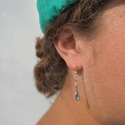 Sterling Silver Single Oar Earrings
