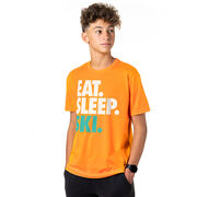 Skiing T-Shirt Short Sleeve Eat. Sleep. Ski.