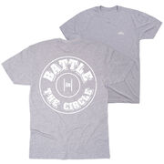 Wrestling Short Sleeve T-Shirt - Battle In Circle (Back Design)