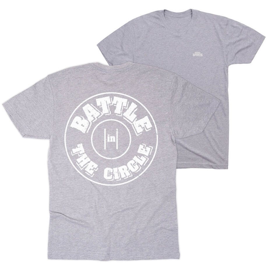 Wrestling Short Sleeve T-Shirt - Battle In Circle (Back Design)