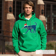 Hockey Hooded Sweatshirt - Christmas Dog