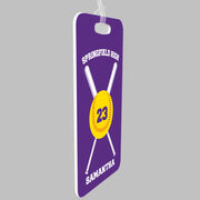 Softball Bag/Luggage Tag - Personalized Team Crossed Bats