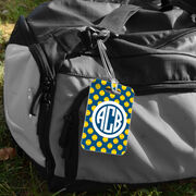 Softball Bag/Luggage Tag - Personalized Softball Pattern Monogram