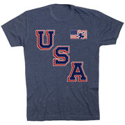 Hockey T-Shirt Short Sleeve - Hockey USA Gold