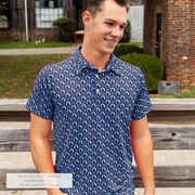 Wrestling Short Sleeve Polo - Takedown (Blue)