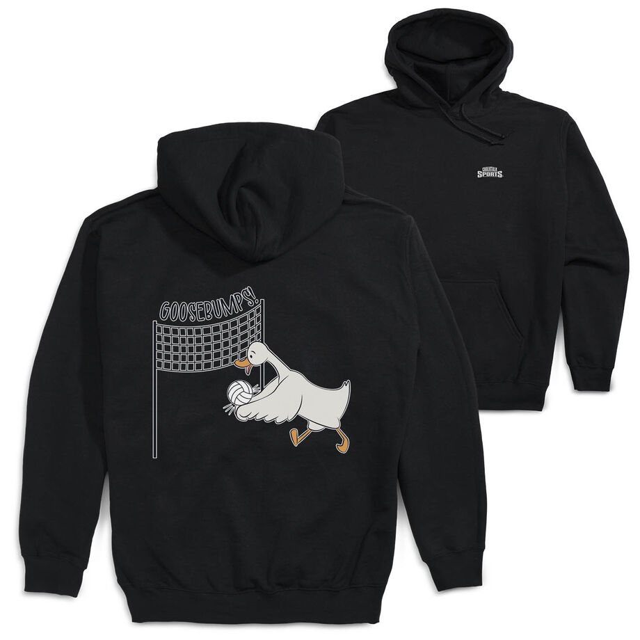 Volleyball Hooded Sweatshirt - Goosebumps (Back Design)