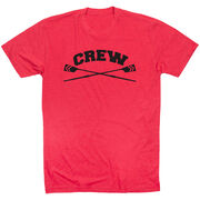 Crew Tshirt Short Sleeve Crew Crossed Oars Banner