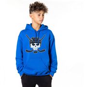 Hockey Hooded Sweatshirt - Hockey Helmet Skull