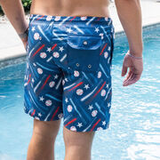 Baseball Swim Trunks - All American