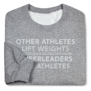 Cheerleading Crewneck Sweatshirt - Cheerleaders Lift Athletes