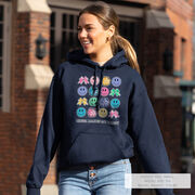 Cheerleading Hooded Sweatshirt - Cheer Makes Me Happy