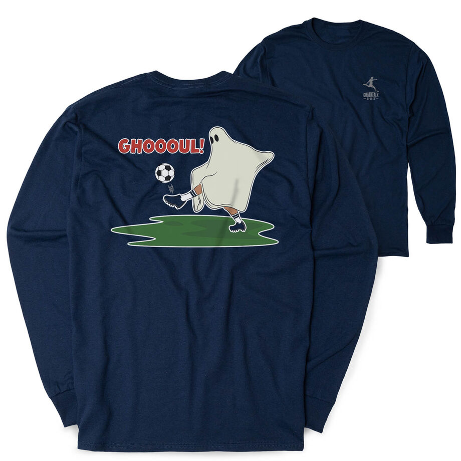 Soccer Tshirt Long Sleeve - Soccer Ghoul (Back Design)