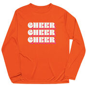 Cheerleading Long Sleeve Performance Tee - Retro Cheer