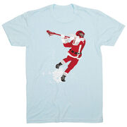 Guys Lacrosse Short Sleeve T-Shirt - Santa Laxer