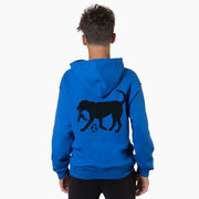 Soccer Hooded Sweatshirt - Sport The Soccer Dog (Back Design)