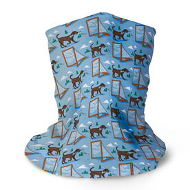 Guys Lacrosse Multifunctional Headwear - Lacrosse Dog with Net Pattern RokBAND