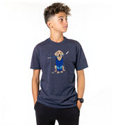 Hockey Short Sleeve T-Shirt - Puck The Hockey Dog
