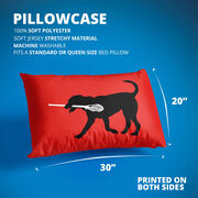 Guys Lacrosse Pillowcase - Max The Lax Dog