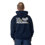 Pickleball Hooded Sweatshirt - Eat. Sleep. Pickleball (Back Design)