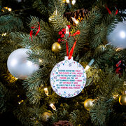 Soccer Round Ceramic Ornament - Jingle All the Way