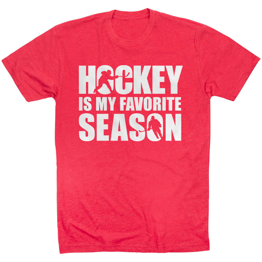 Hockey Short Sleeve T-Shirt - Hockey Is My Favorite Season