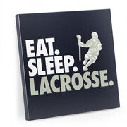 Guys Lacrosse Canvas Wall Art - Eat Sleep Lacrosse - 2 Piece Set