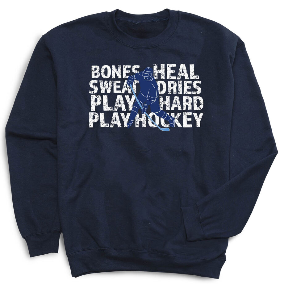 Hockey Crewneck Sweatshirt - Bones Heal Hockey