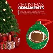 Football Round Ceramic Ornament - Football Graphic