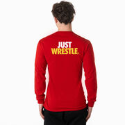 Wrestling Tshirt Long Sleeve - Just Wrestle (Back Design)